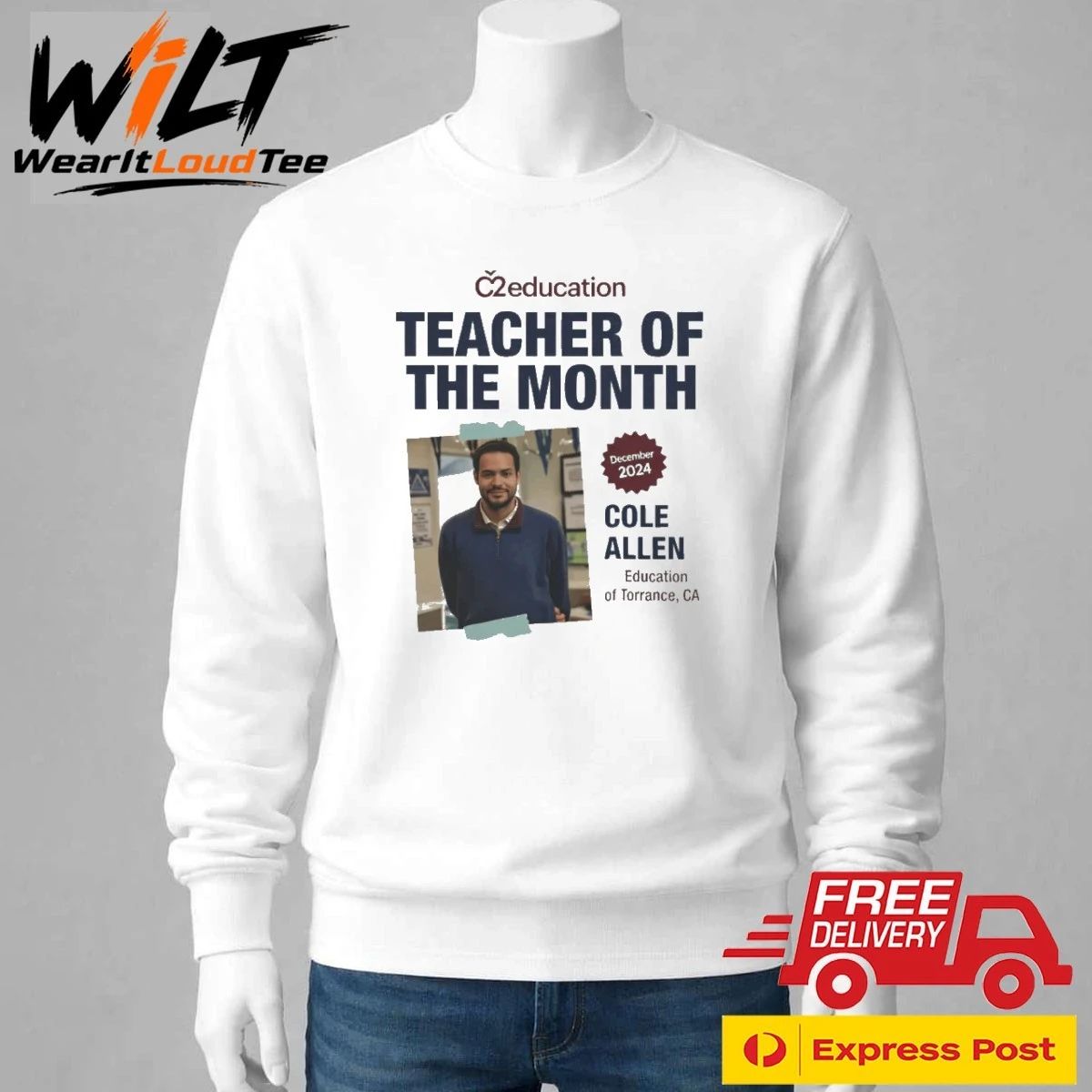 Cole Thomas Allen Teacher of the Month Shirt