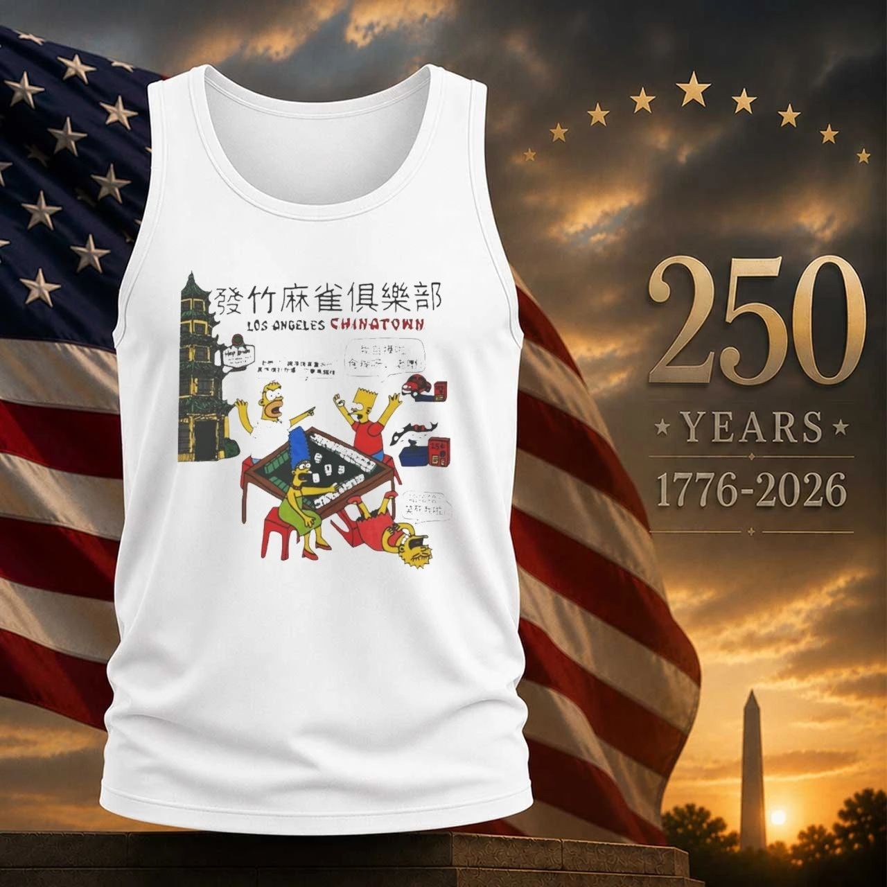 Simpsons Los Angeles Chinatown Shirt