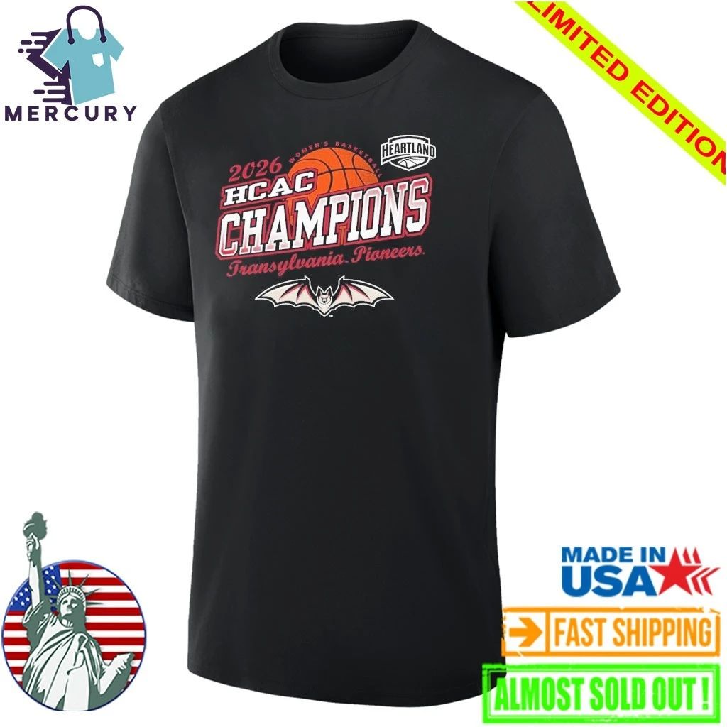 Transylvania Pioneers Women’s Basketball 2026 HCAC Conference Champions Shirt