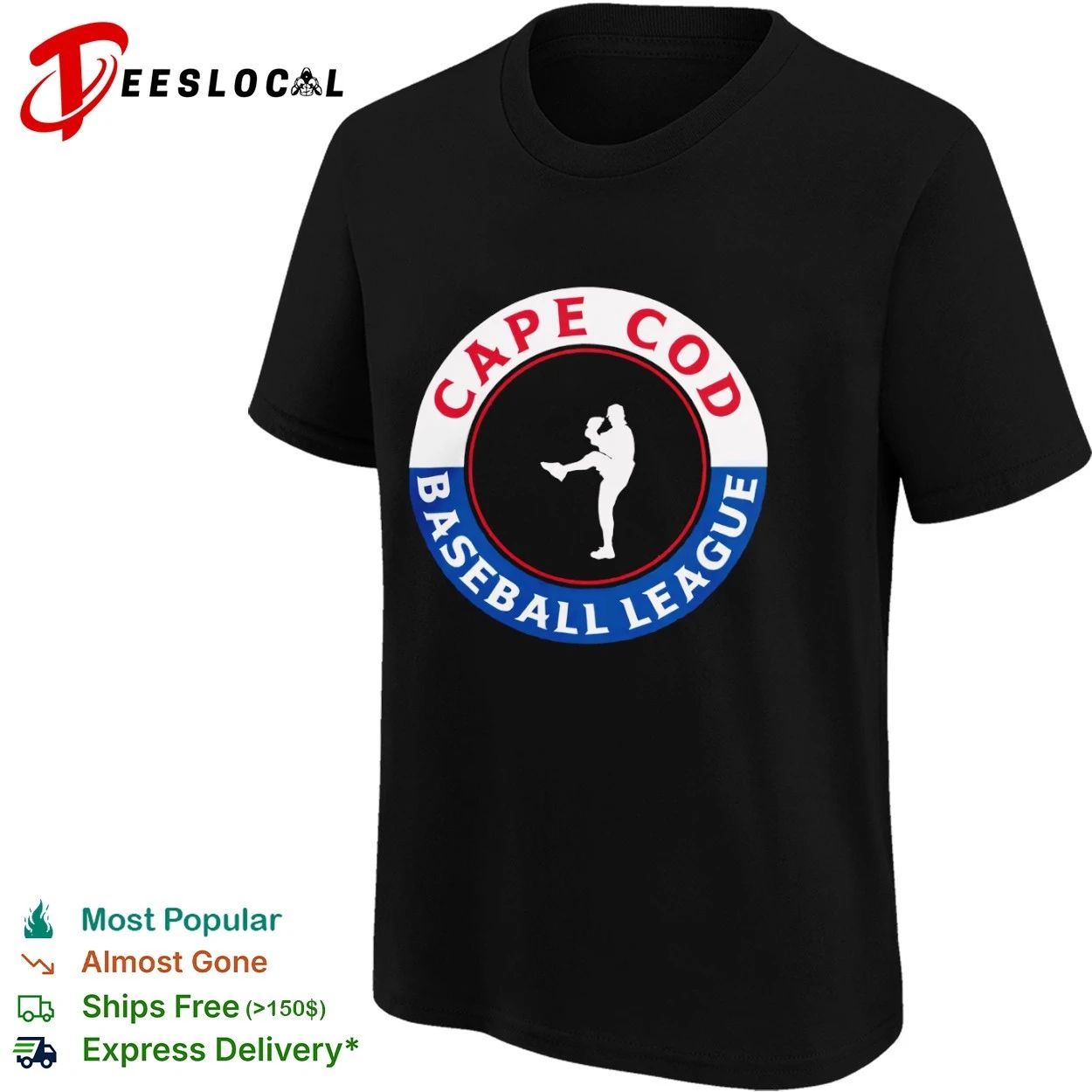 Cape Cod Baseball League Pitcher T-shirt