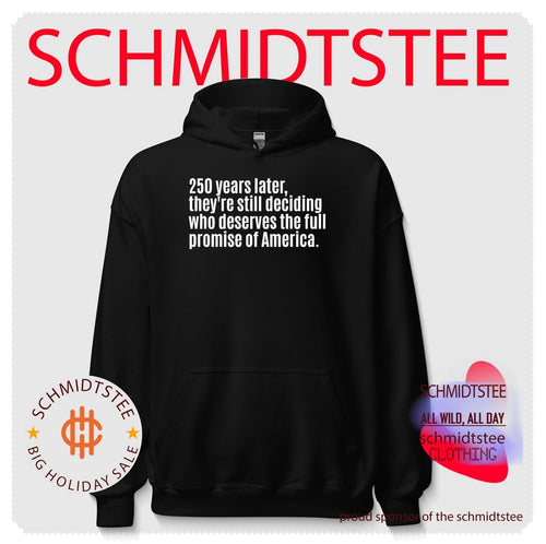 250 years later they’re still deciding who deserves the full promise of America shirt