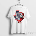 Classic Texas Am Aggies Football Texas Map American Flag