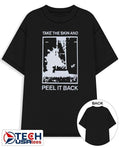 Take the skin and peel it back shirt