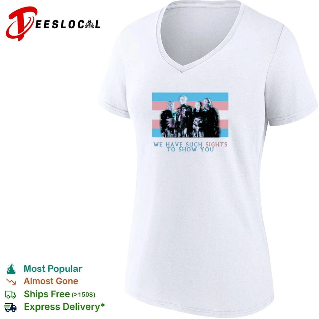 We Have Such Sights to Show You Hellraiser Trans Pride Flag T-shirt