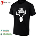 Give Violence a Chance Deer Skull hunting T-shirt
