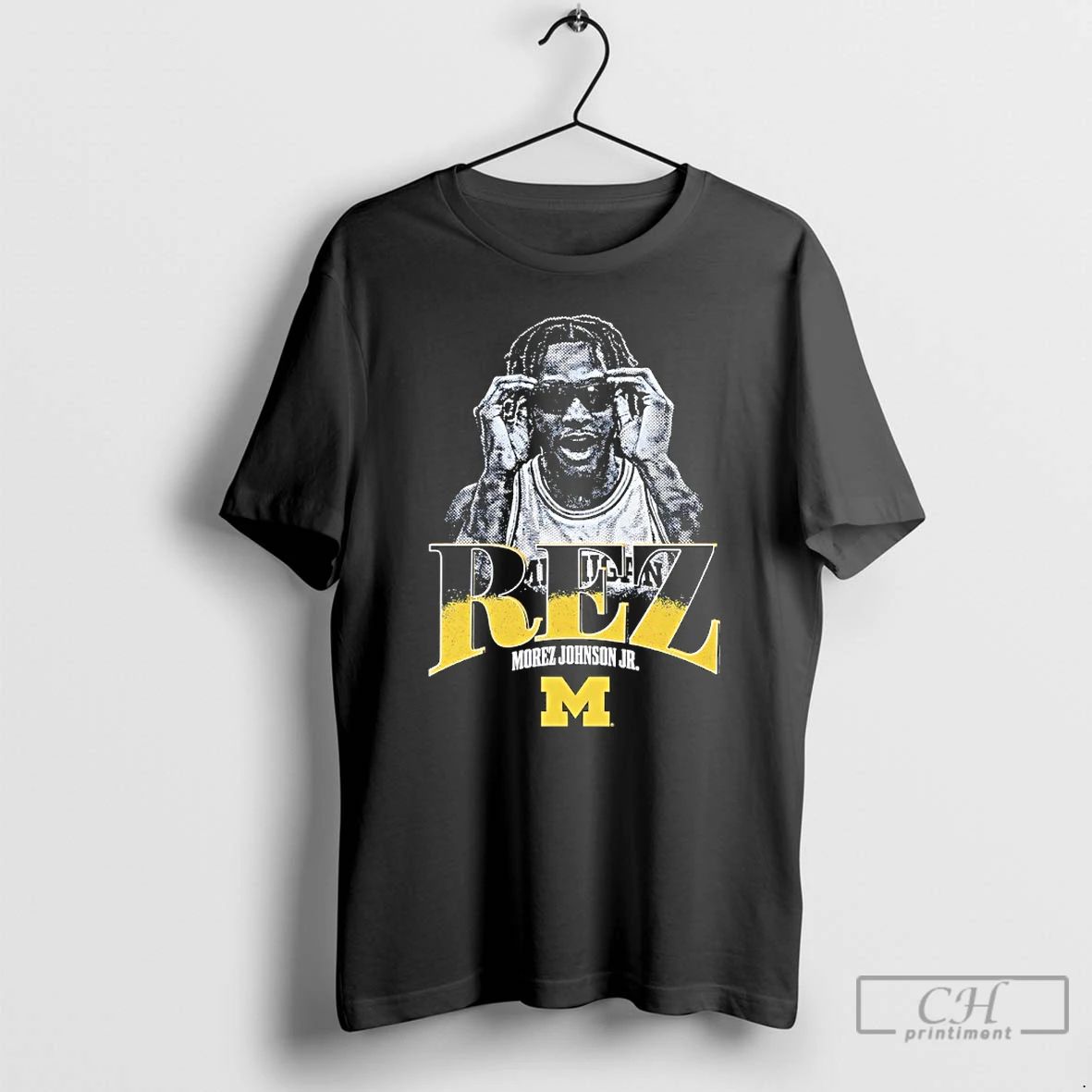 Premium Morez Johnson Rez Michigan Wolverines Basketball Portrait