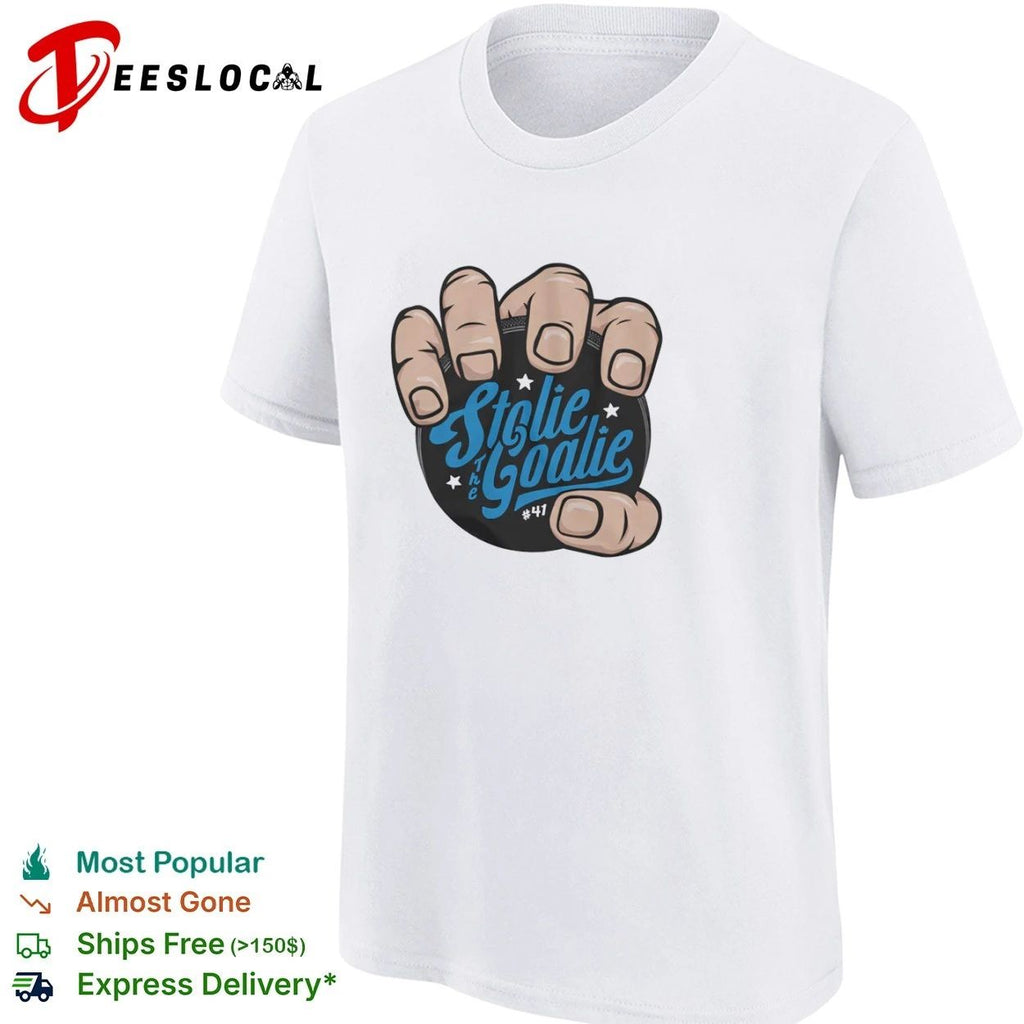 Stolie the Goalie #41 hockey T-shirt