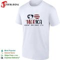 Merica Kickin Ass Since 1776 Patriotic Sunglasses T-shirt