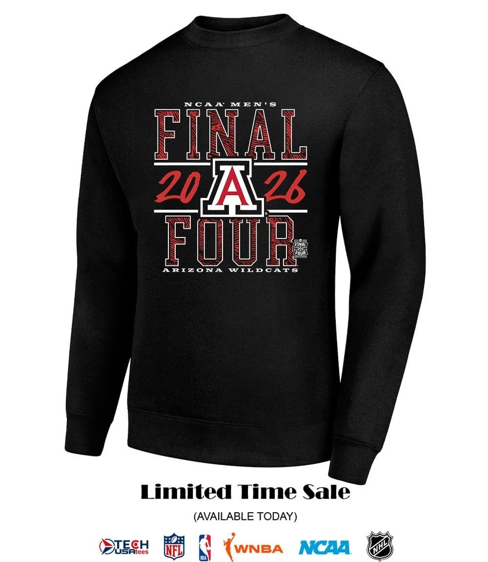 Arizona Wildcats 2026 NCAA Men’s Basketball Final Four shirt