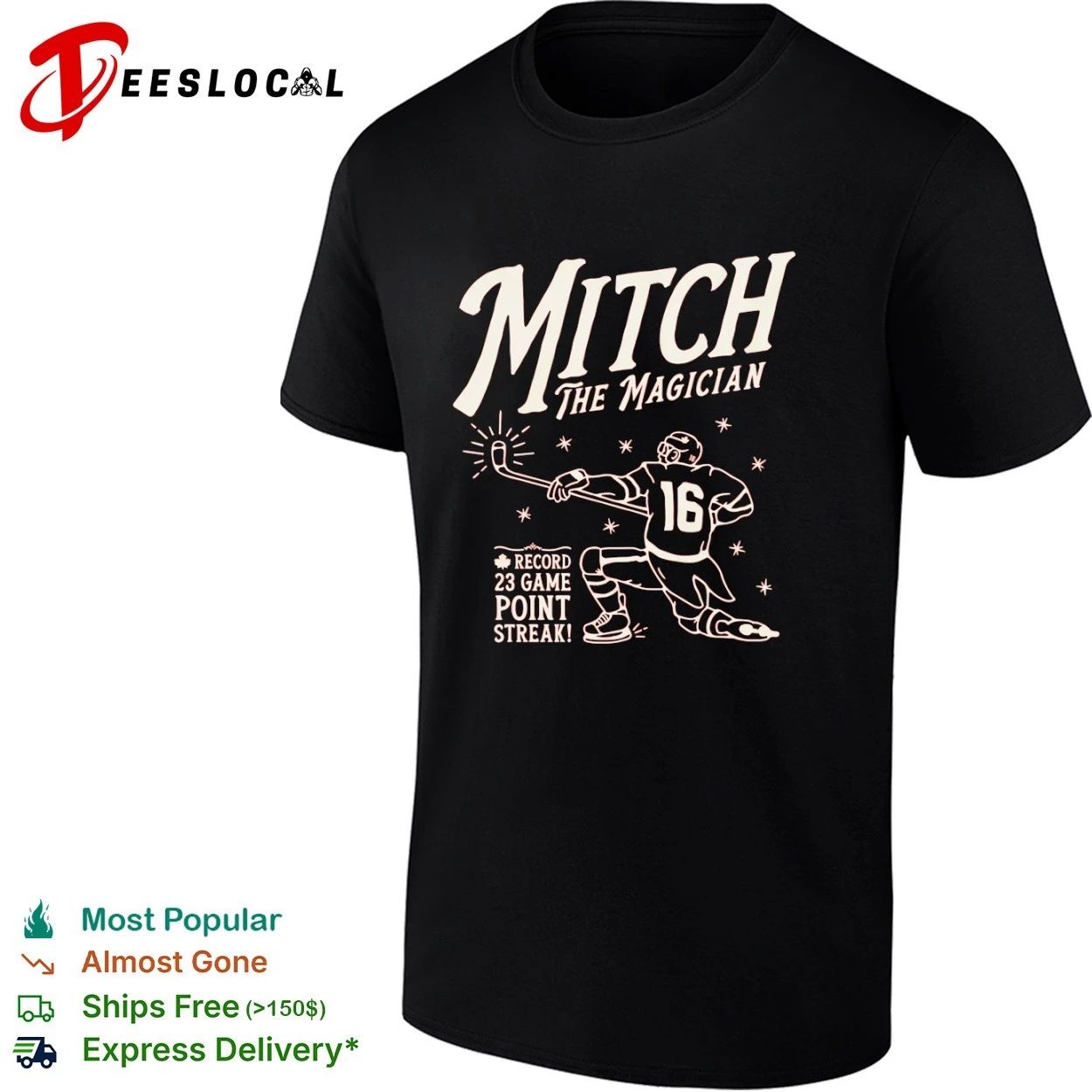 Mitch the Magician Toronto Maple Leafs 23 Game Point Streak T-shirt