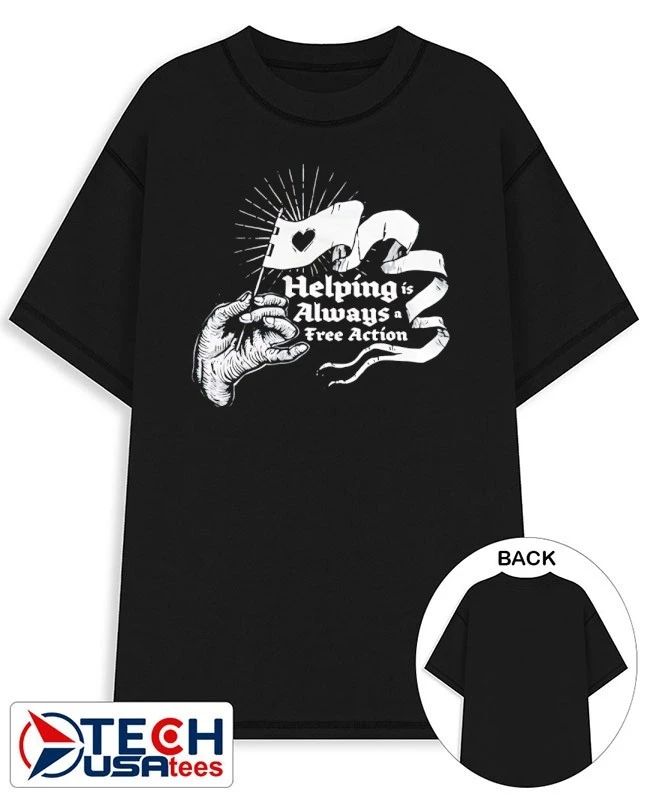 McElroy helping is always a free action shirt