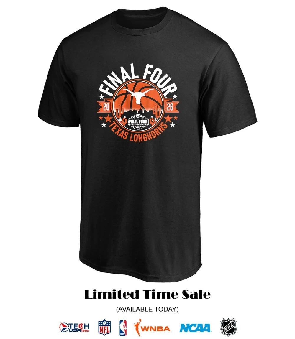 Texas Longhorns 2026 NCAA Women’s Basketball Final Four shirt