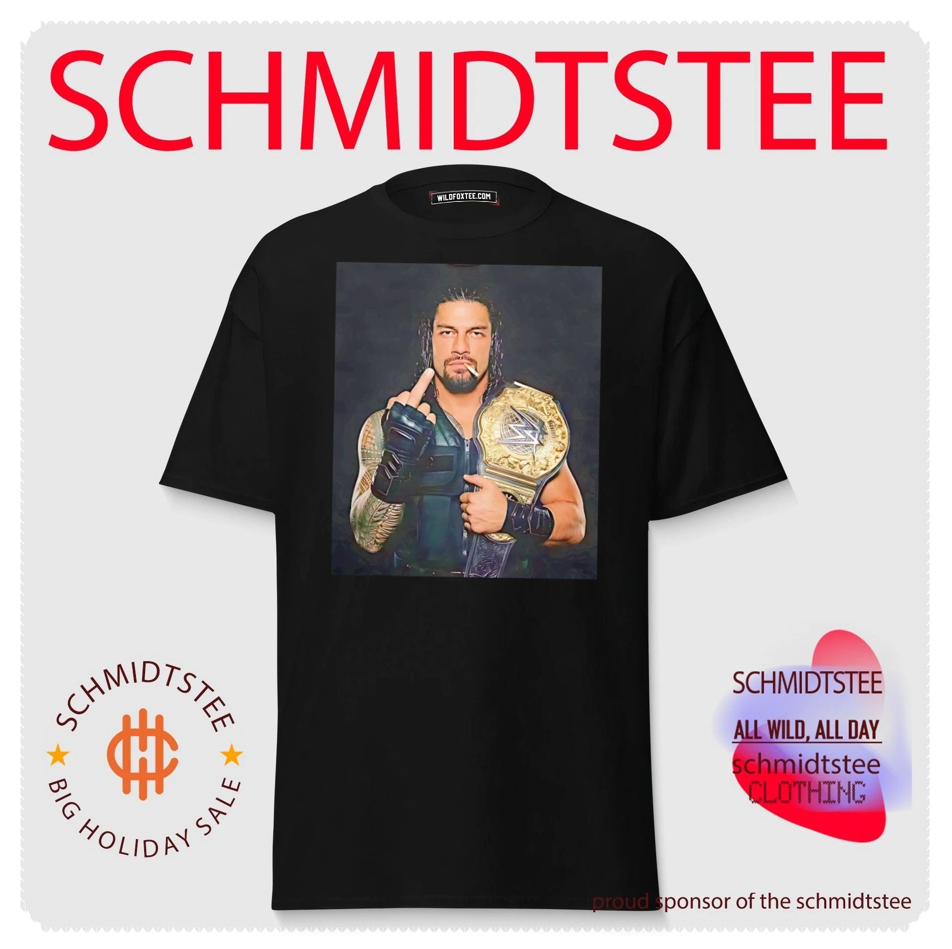 Roman Reigns middle finger shirt