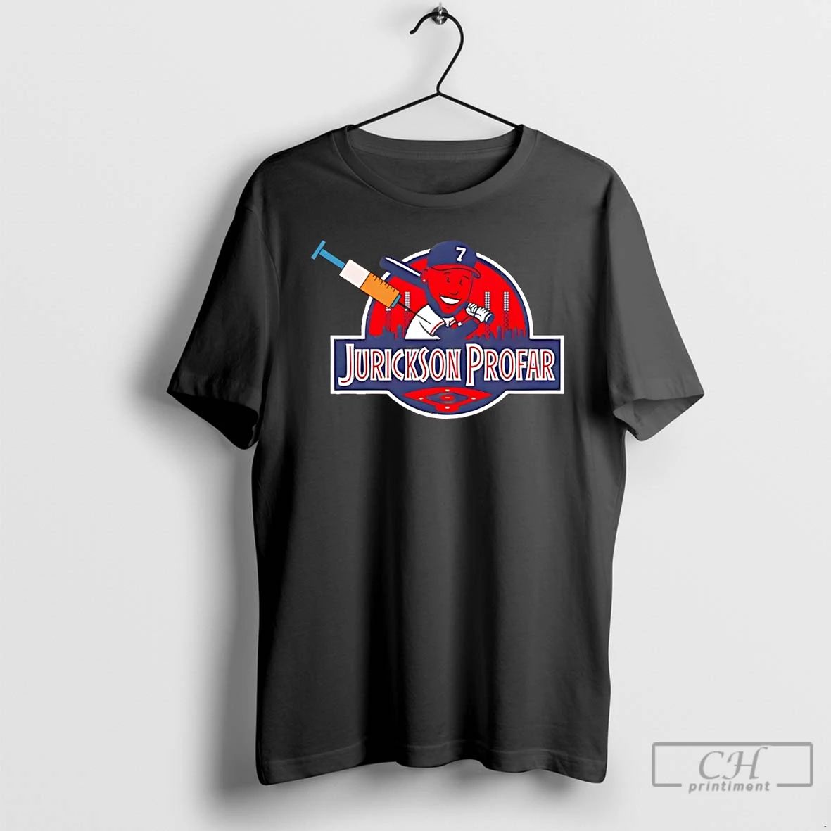 Classic Jurickson Profar 7 Atlanta Braves City Skyline
