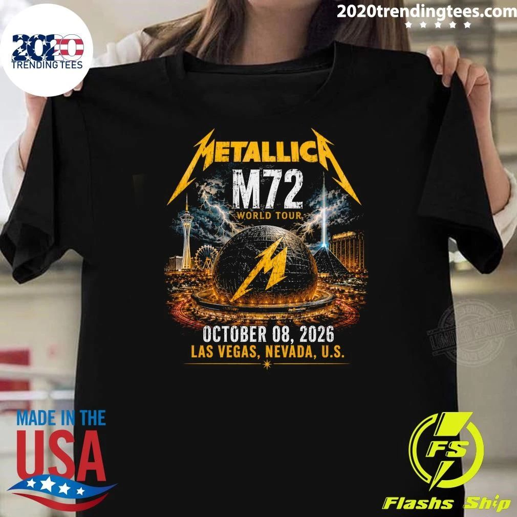 Metallica M72 World Tour October 08, 2026 Las Vegas, Nevada, U.S. Shirt