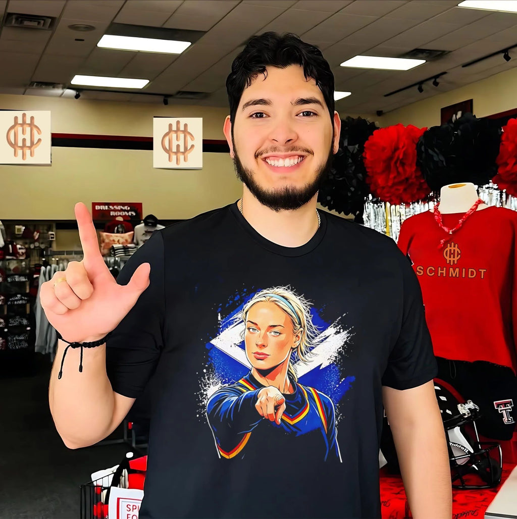 Indiana Fever Sophie Cunningham pointing God meme graphic shirt