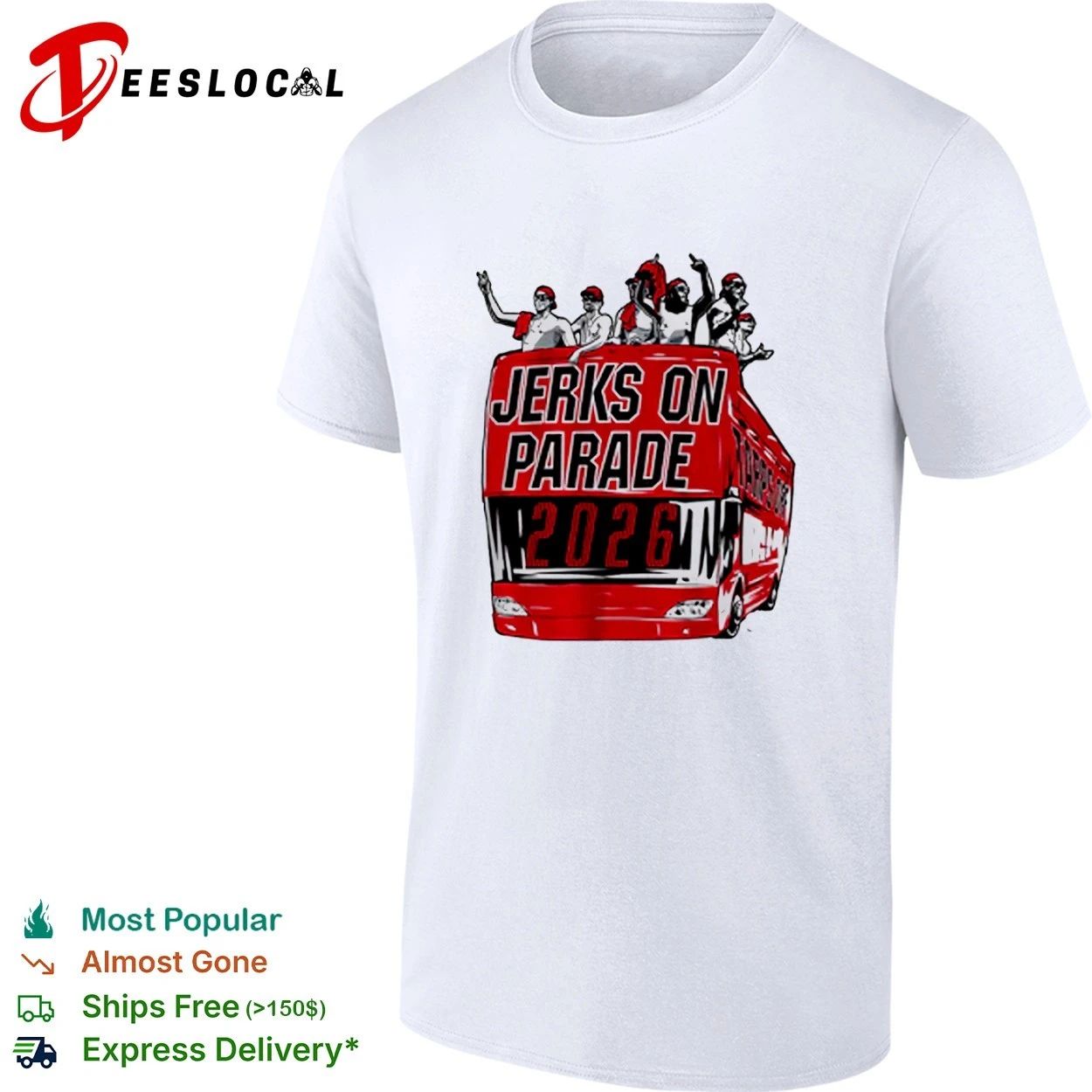 Jerks on Parade 2026 Carolina NHL Hockey T-shirt