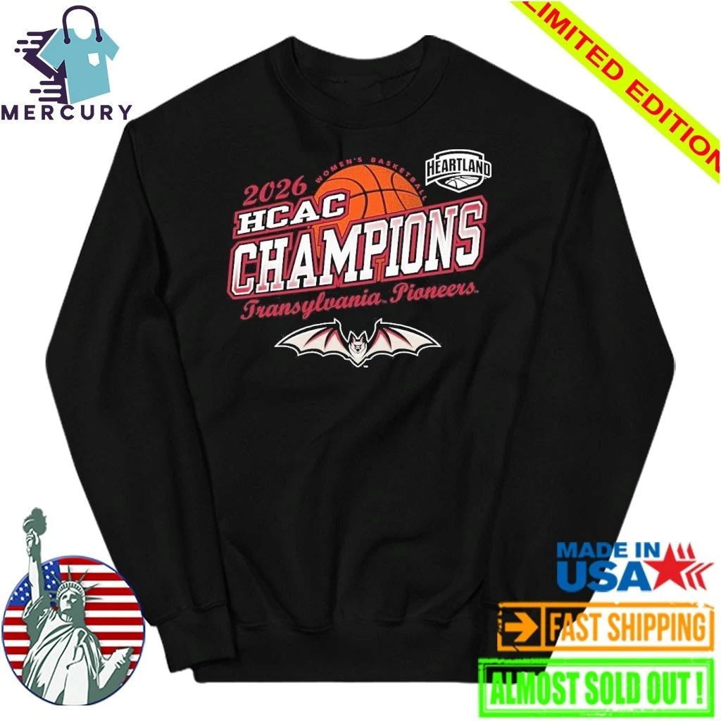 Transylvania Pioneers Women’s Basketball 2026 HCAC Conference Champions Shirt