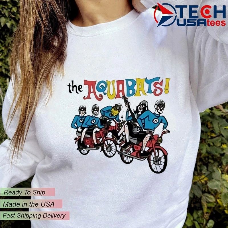 The Aquabats on a bike shirt