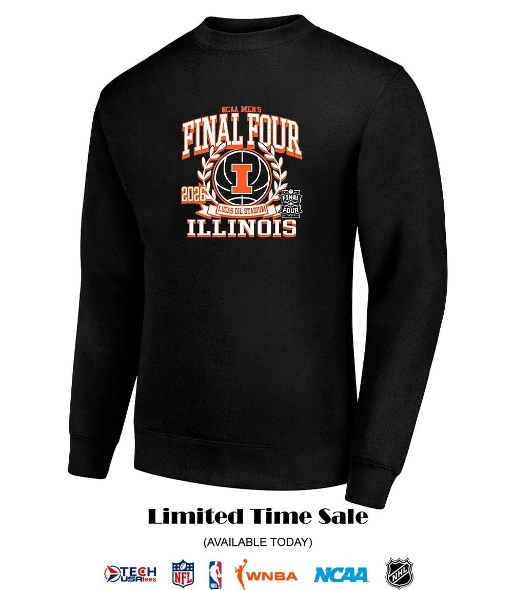 Illinois Fighting Illini Final Four 2026 NCCA Men’s Basketball logo shirt