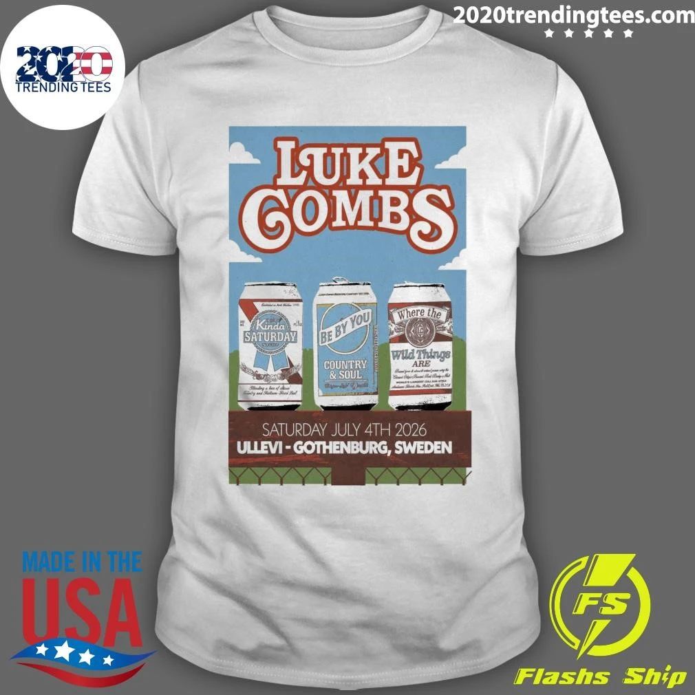 Luke Combs July 4th 2026 Ullevi Gothenburg, Sweden Shirt