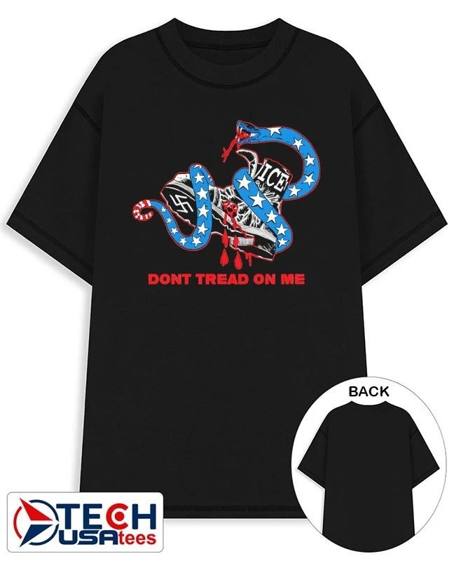 Don’t tread on me American snake ICE Nazis shoe shirt