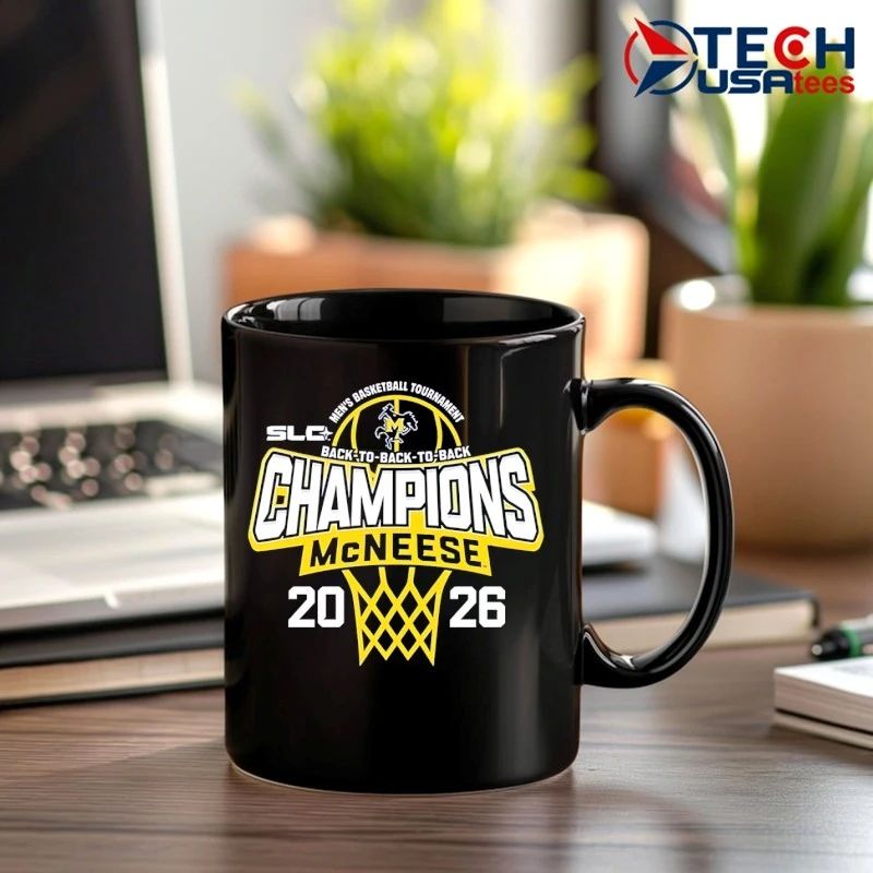 McNeese State Cowboys 2026 Southland Conference Men’s Basketball Tournament Champions shirt