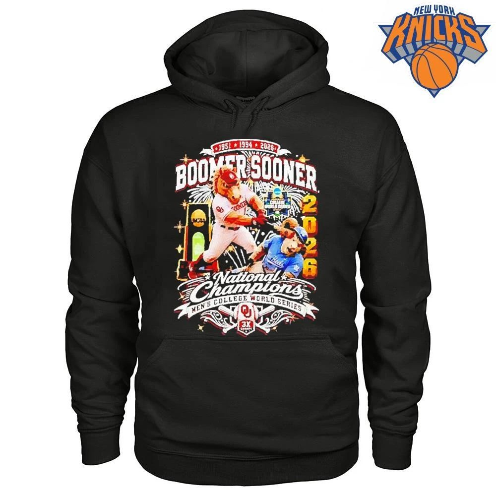 Oklahoma Sooners Boomer Sooner 3X National Champions Men’s College World Series shirt