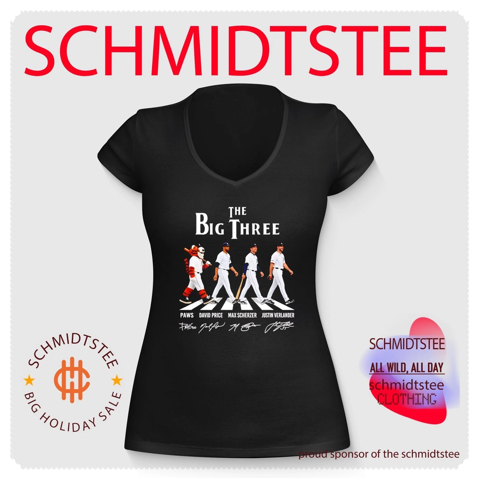 Detroit Tigers The Big Three Abbey Road signature shirt