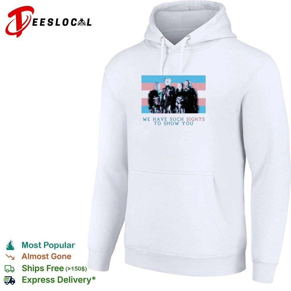 We Have Such Sights to Show You Hellraiser Trans Pride Flag T-shirt