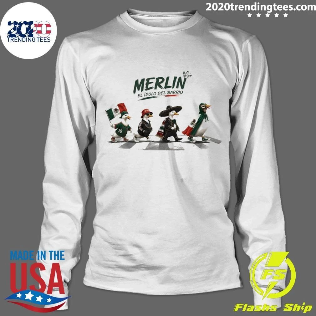 Goose Merlin El Idolo Del Barrio Mexico World Cup 2026 Abbey Road Shirt