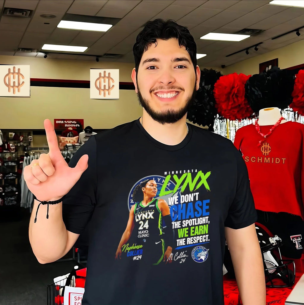 Minnesota Lynx Napheesa Collier we don’t chase the spotlight we earn the respect shirt
