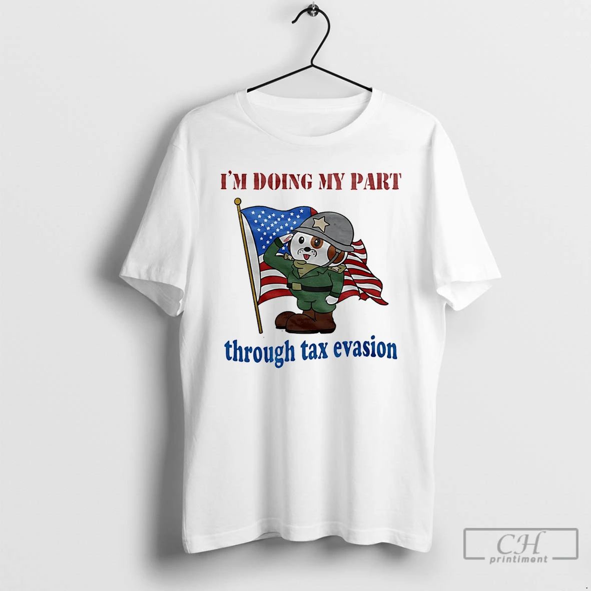 Classic Dog Im Doing My Part Through Tax Evasion