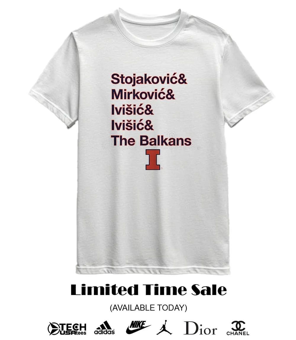Illinois Fighting Illini Basketball The Balkan Bloc name shirt