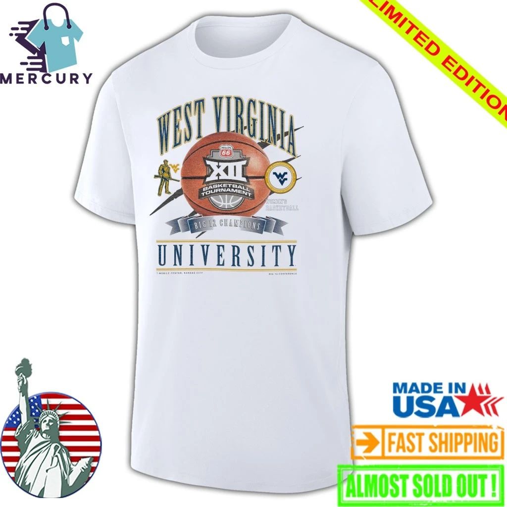 West Virginia Mountaineers 2026 Big 12 Women’s Basketball Champions Shirt