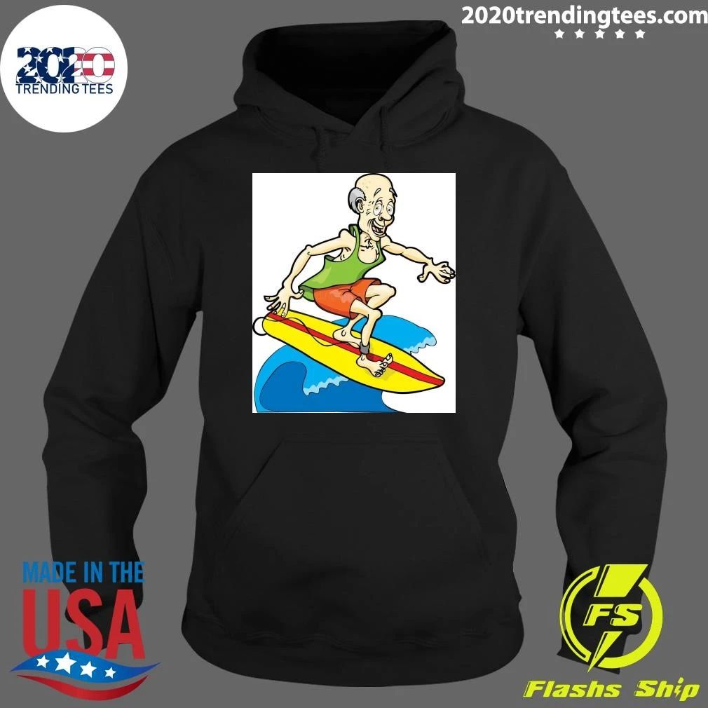 Retired Man Surfing Boomer Shirt