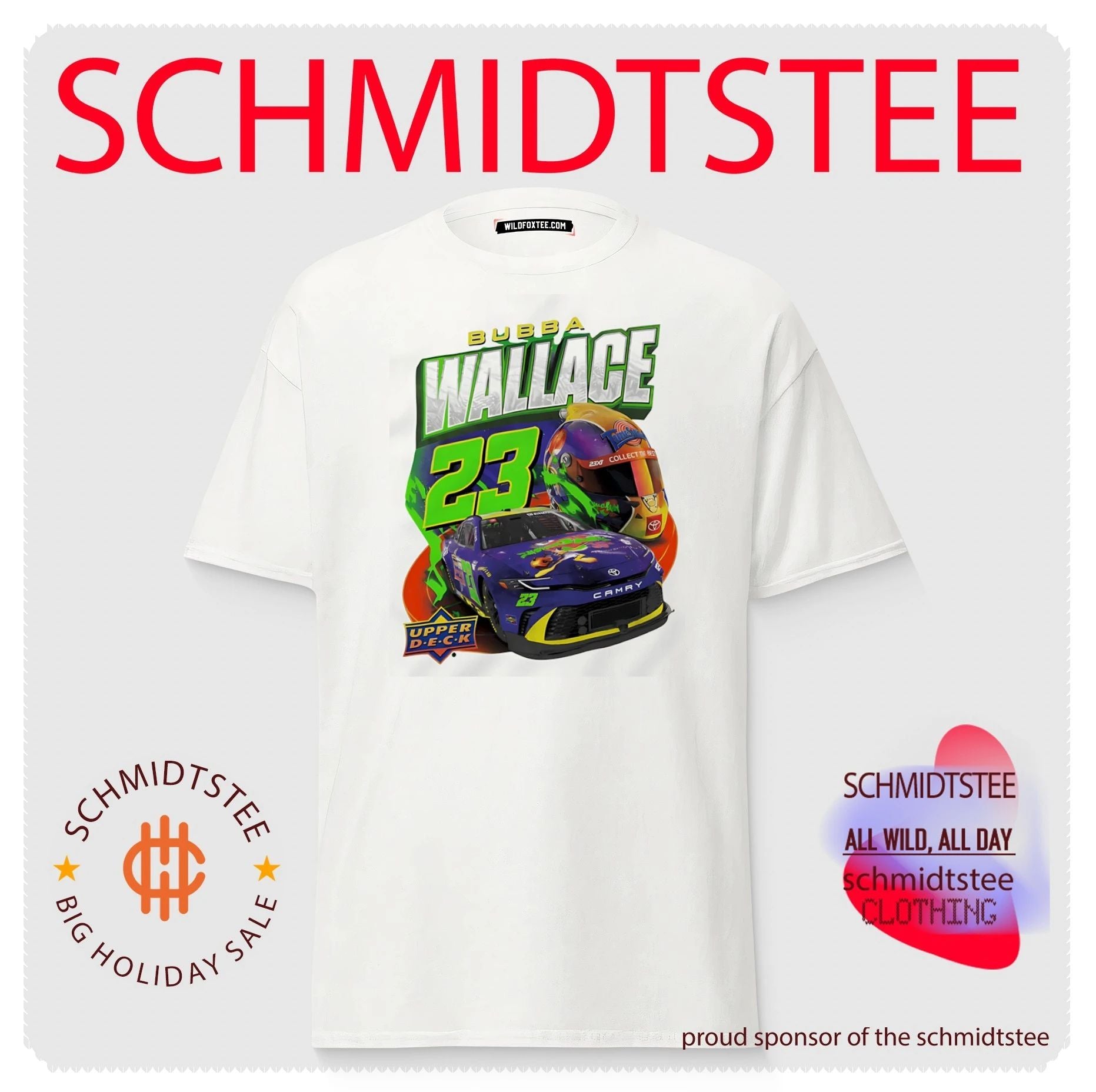 Bubba Wallace 23XI Racing Toyota Camry Upper Deck shirt