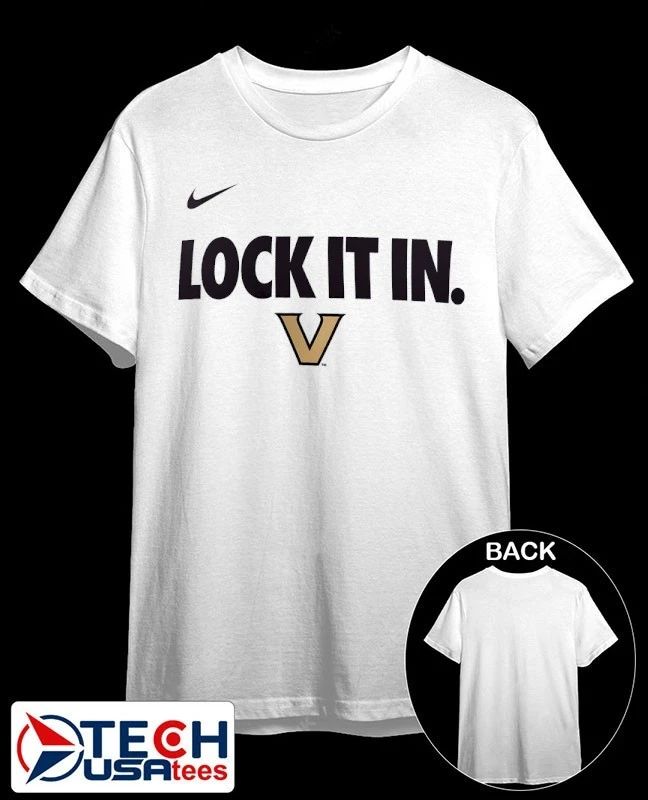 Lock it in Vanderbilt Commodores 2026 On-Court Bench shirt