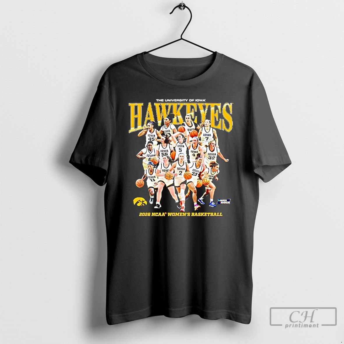 Classic The University Of Iowa Hawkeyes 2026 Ncaa Womens Basketball March Madness T Shirts Sweater