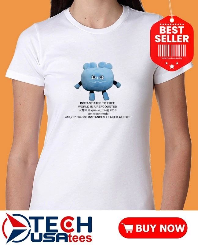 Instantiated to free World is a refcounted shirt