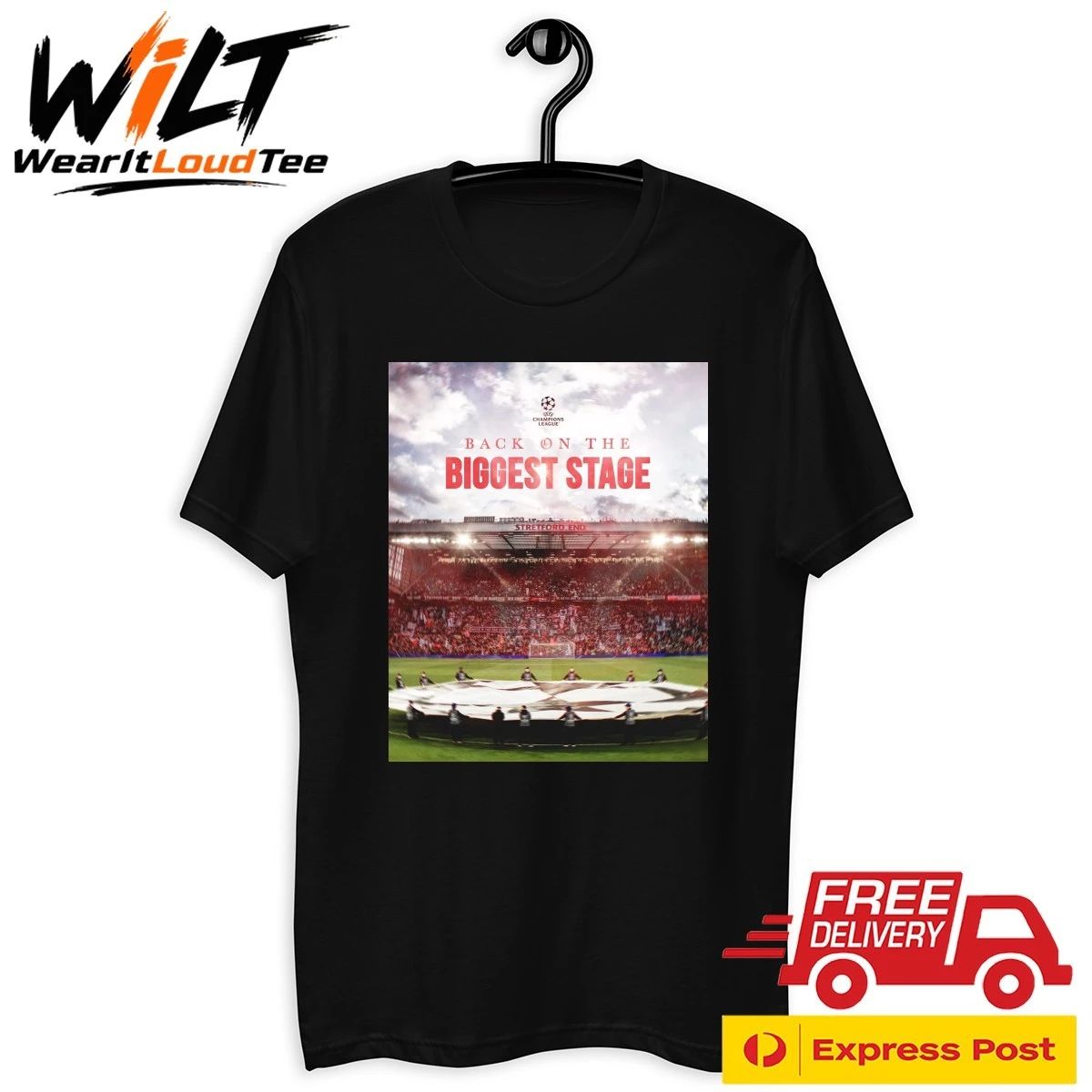 Manchester United Back On The Biggest Stage UEFA Champion League Qualified Shirt