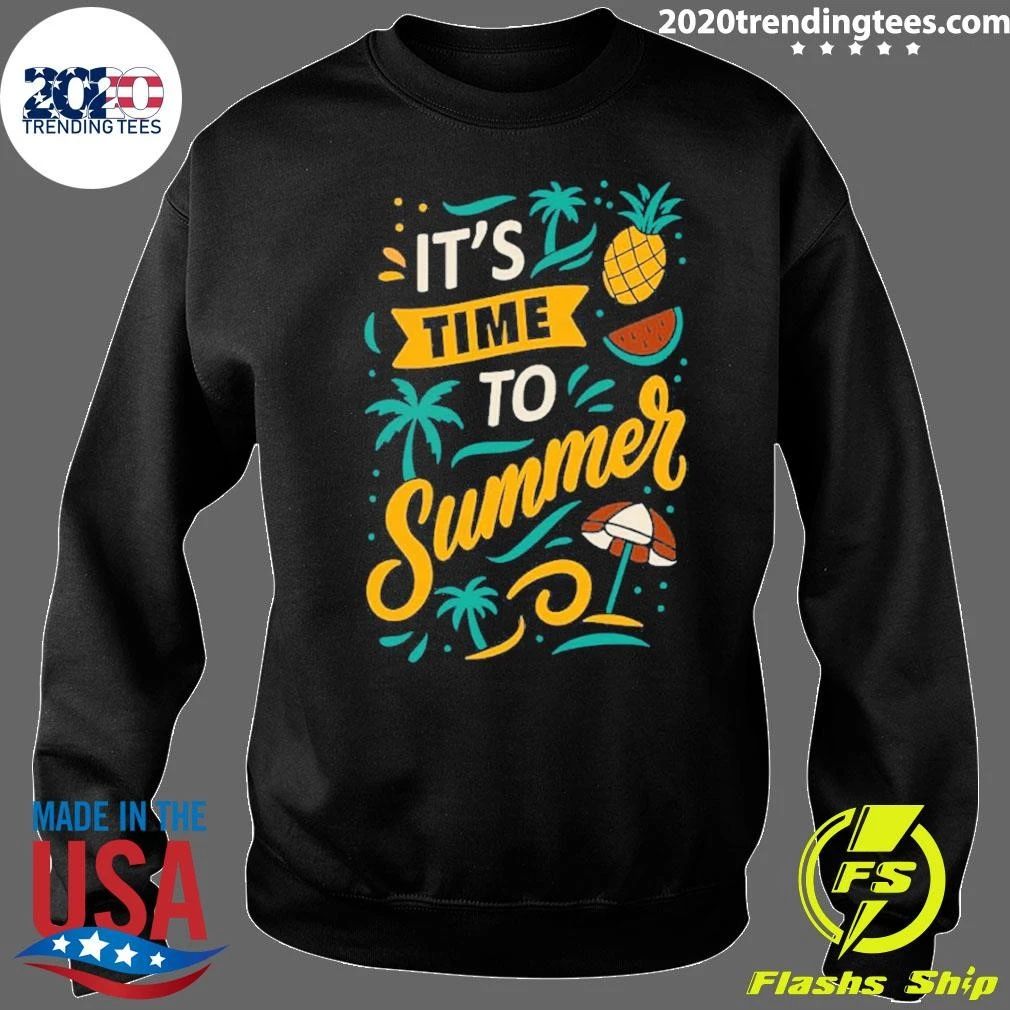 It’s Time to Summer with Summer Icon Around Shirt
