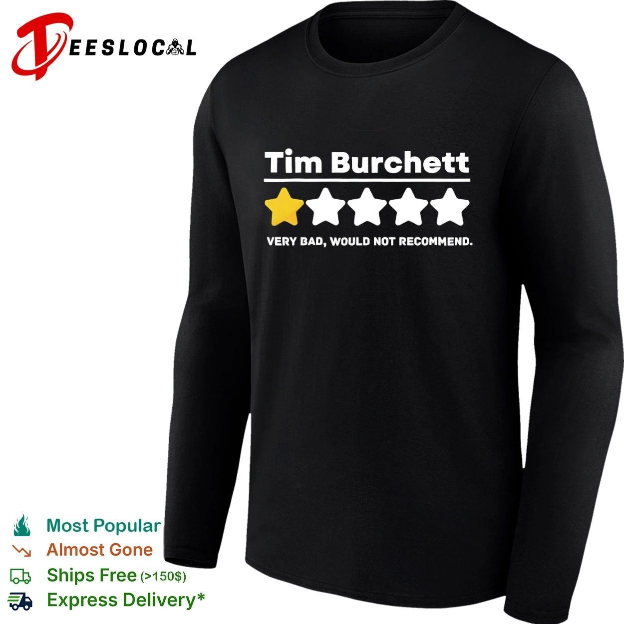 Tim Burchett One Star Very Bad Would Not Recommend T-shirt