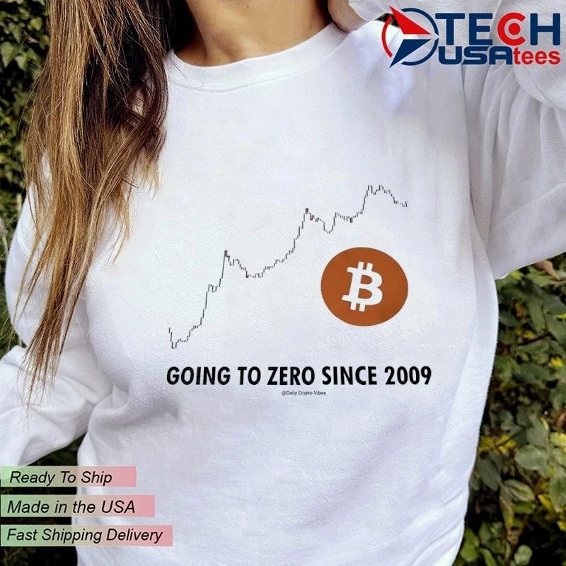 Bitcoin is going to zero since 2009 shirt