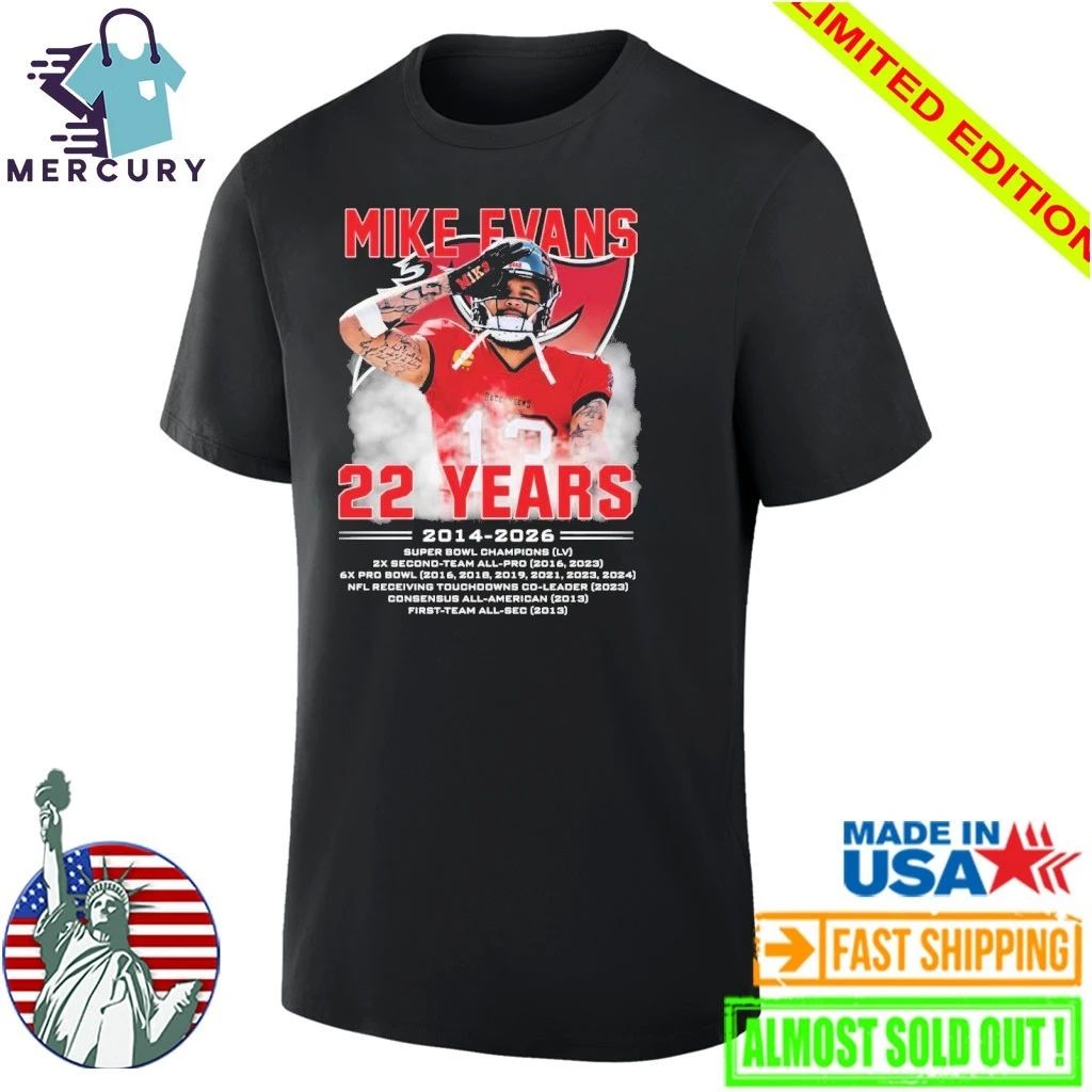 Mike Evans 22 Years 2014 2026 Shirt