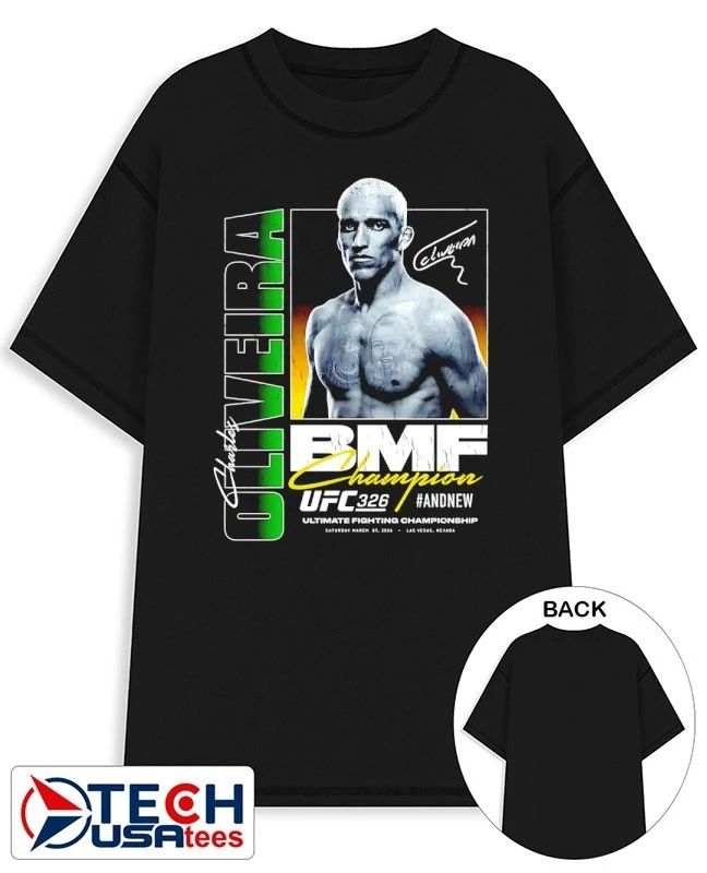Charles Oliveira UFC 326 And New BMF Champion shirt