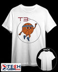 T3 Basketball logo shirt