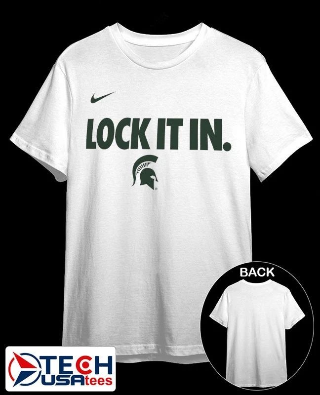 Lock it in Michigan State Spartans 2026 On-Court Bench shirt
