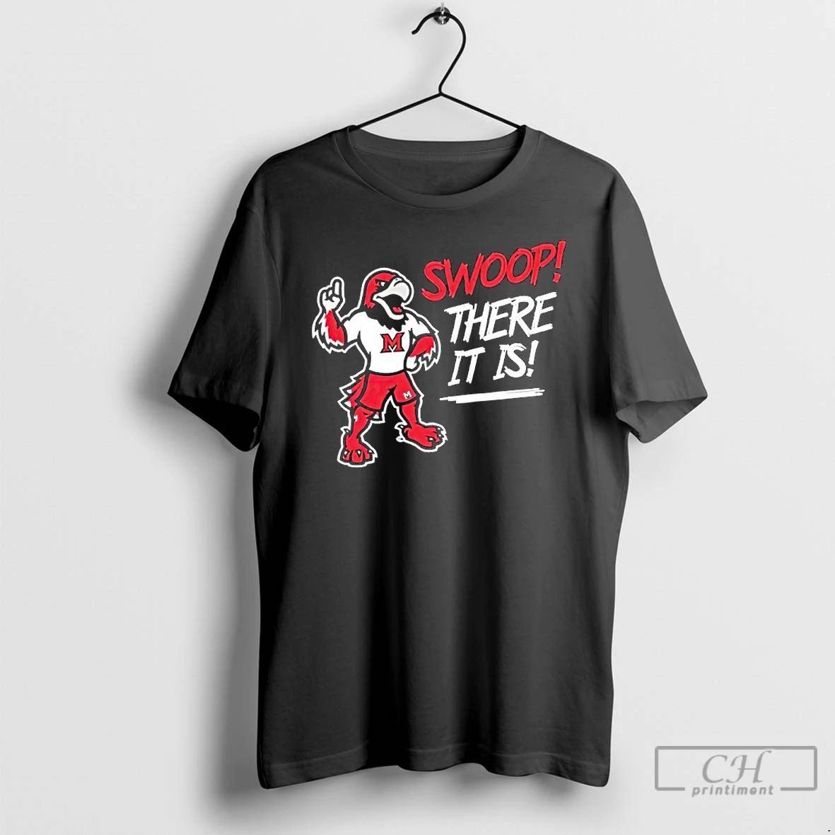 Classic Miami Redhawks Swoop There It Is Mascot