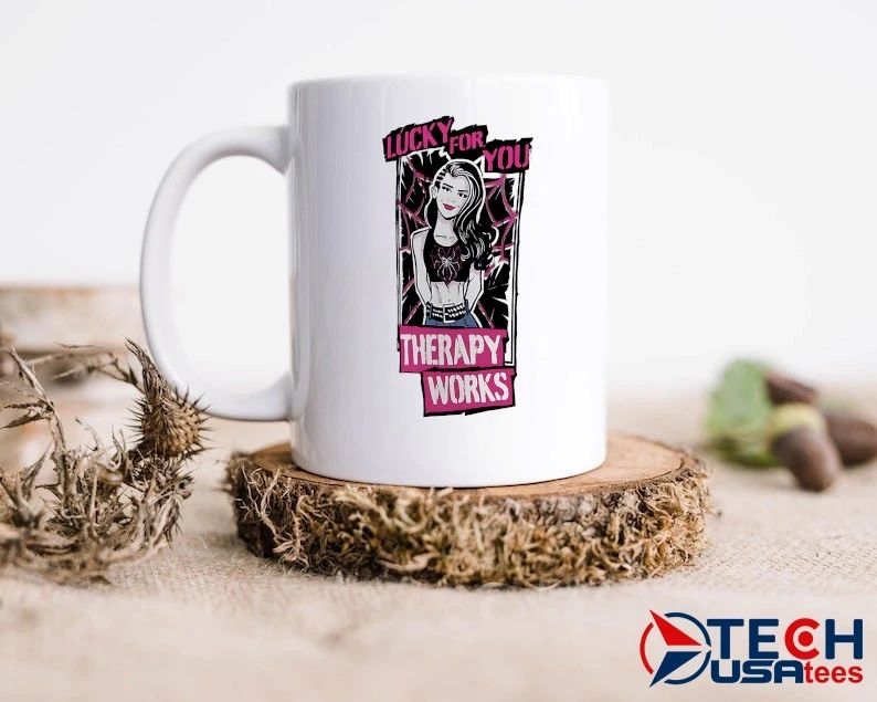 AJ Lee Therapy Works lucky for you shirt